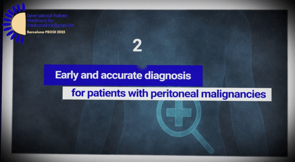 International Patient Manifesto on Peritoneal Malignancies - Point 2 | Early