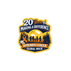 20th Anniversary Appendix Cancer Walk Sticker