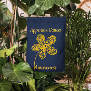 Appendix Cancer Awareness Garden Flag