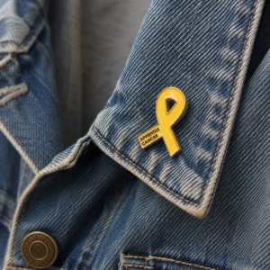 Appendix Cancer Enamel Lapel Pin