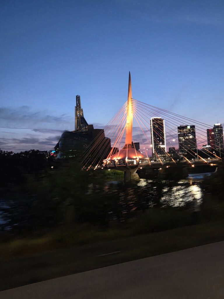 Esplanade Riel Bridge, Manitoba, Canada
